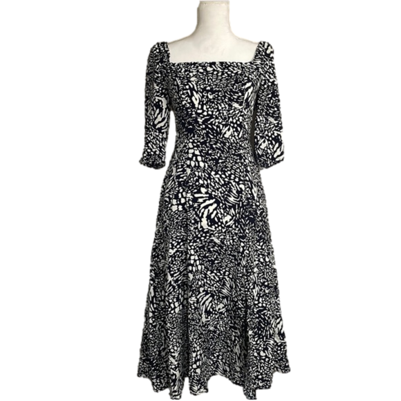 NWT Cupshe Lisa Square Neck Midi Dress - Picture 1 of 15